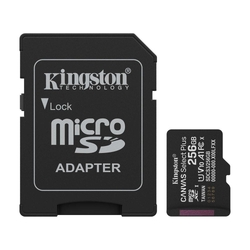 Kingston Canvas Select Plus 256GB 150MB/s microSD Memory Card + SD Adapter