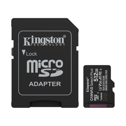 Kingston Canvas Select Plus 512GB 150MB/s microSDXC Memory Card + SD Adapter
