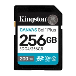 Kingston Canvas Go! Plus 256GB 200MB/s SD Memory Card