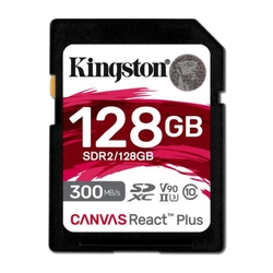 Kingston Canvas React Plus 128GB 300MB/s SD Memory Card