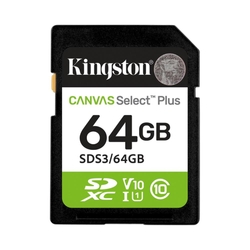 Kingston Canvas Select Plus 64GB 100MB/s SD Memory Card