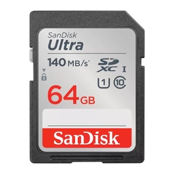 SanDisk Ultra UHS-I Class 10 U1 64GB SD Memory Card