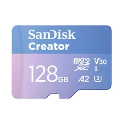SanDisk Creator UHS-I 128GB 190MB/s microSDXC Memory Card + SD Adapter