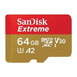 SanDisk Extreme 64GB 190MB/s microSDXC Memory Card + SD Adapter