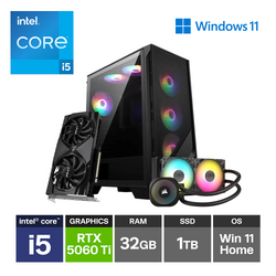 Express Gaming Intel i5-12600k RTX 5060Ti 32GB 1TB Windows 11 RGB PC