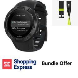 Bundle- Suunto 5 GPS Sports Smartwatch & 24mm Urban 3 Silicone Strap