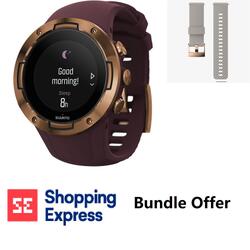 Bundle- Suunto 5 GPS Sports Smartwatch & 24mm Urban 3 Silicone Strap