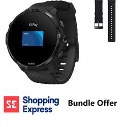 Bundle- Suunto 7 GPS Sports Smartwatch & 24mm Urban 2 Leather Strap