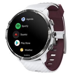 Suunto 7 GPS Sports Smartwatch Wear OS by Google (White Burgundy)