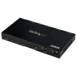 StarTech 2 Port HDMI Splitter (1x2) 4K 60Hz UHD HDMI 2.0 Audio Video Splitter with Scaler & Audio Extractor