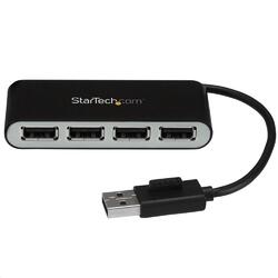 StarTech 4-Port Portable USB 2.0 Hub with Built-in Cable