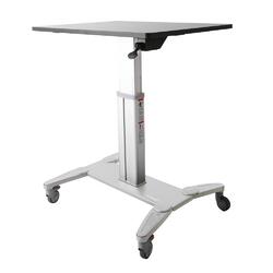 StarTech Ergonomic Height Adjustable Sit Stand Mobile Standing Desk