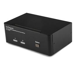 StarTech 2-Port Dual DisplayPort USB KVM Switch with Audio & USB 2.0 Hub
