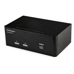 StarTech 2-Port 4K 60Hz DisplayPort Dual-Monitor KVM Switch