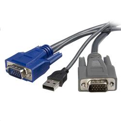 StarTech 6ft Ultra-Thin USB VGA 2-in-1 KVM Cable