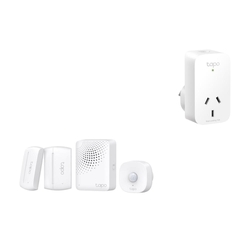 TP-Link Bundle -- Tapo T30 KIT Smart Sensor Starter Kit + Tapo P100 Mini Smart Wi-Fi Socket