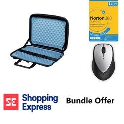 Bundle-Targus Orbus 12.5" Hardsided Work-In Laptop Case Norton 360 3 Devices HP Envy Wireless Mouse