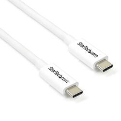 StarTech 2m White Thunderbolt 3 Cable 20Gbps Thunderbolt Certified