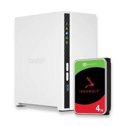 Bundle -- Qnap TS-233 2 Bay Diskless NAS+Seagate IronWolf 4TB HDD
