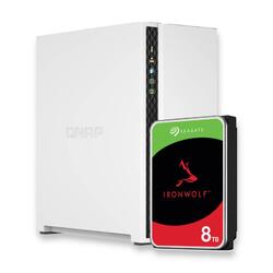 Bundle -- Qnap TS-233 2 Bay Diskless NAS+Seagate IronWolf 8TB HDD