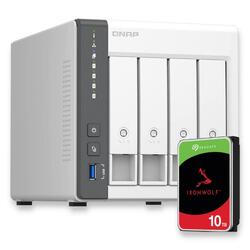 Bundle -- Qnap TS-433-4G NAS+Seagate IronWolf 10TB HDD