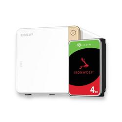 Bundle -- Qnap TS-462-2G 4 Bay Diskless NAS + Seagate IronWolf 4TB HDD