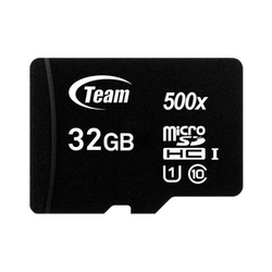 Team 500X 32GB 100MB/s microSDHC Memory Card