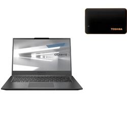 Bundle-Gigabyte U4 14" i5 16GB 512GB SSD Laptop+500GB Portable SSD