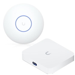 Bundle -- Ubiquiti UniFi U7 Lite Dual-Band WiFi 7 Access Point + Cloud Gateway Ultra Modem Router