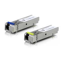 Ubiquiti UFiber SFP Single-Mode BiDi Fiber Module 1 Gbps 3km Distance 2-Pack