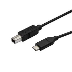 StarTech 0.5m Black USB-C to USB-B Printer Cable