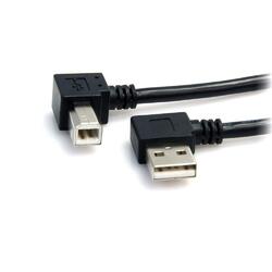StarTech 0.9m USB-A to Right Angle USB-B Cable M/M Black