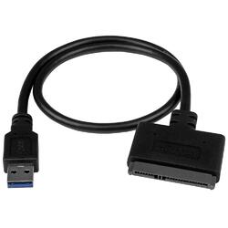 StarTech 6.3cm Black USB 3.1 to 2.5" SATA SSD HDD Adapter Cable