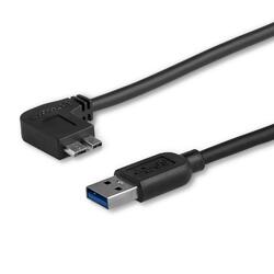 StarTech 0.5m Slim Left-Angle Micro-USB 3.0 Cable M/M