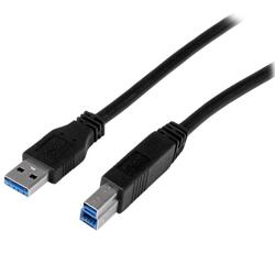 StarTech 1m Black SuperSpeed USB 3.0 A to B Cable