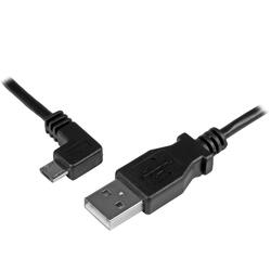 StarTech 1m Left Angle Micro-USB Charge-and-Sync M/M 30/24 AWG Cable