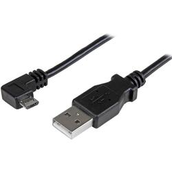 StarTech 1m Black USB-A to Right Angle Micro USB Cable