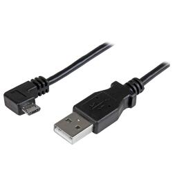 StarTech 2m USB-A to Right Angle Micro-USB Charge and Sync Cable M/M 24AWG
