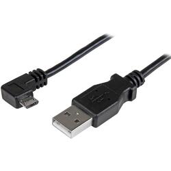 StarTech 0.5m Black Right Angle Micro USB Charge and Sync Cable