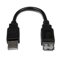 StarTech 2.5cm Black USB 2.0 Extension Adapter Cable A to A - M/F