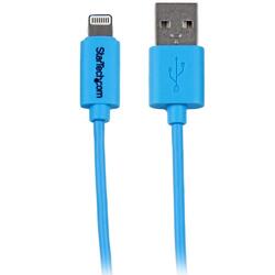 StarTech 1m High Speed Charging Lightning to USB Blue Cable for iPhone/iPad/iPod