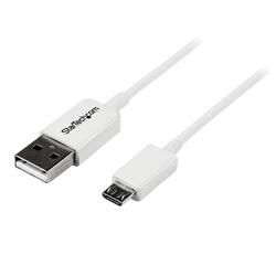 StarTech 2m USB A to Micro B White Cable