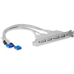 StarTech 4 Port USB-A Female Slot Plate Adapter