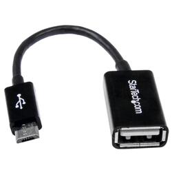 StarTech 0.13m Micro USB to USB OTG Host Adapter M/F
