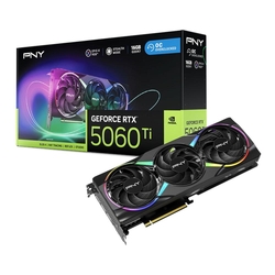PNY GeForce RTX 5060 Ti OC Triple Fan 16GB GDDR7 ARGB LED Graphics Card