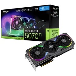 PNY GeForce RTX 5070 Ti Triple Fan Plus OC 16GB GDDR7 ARGB LED Graphics Card