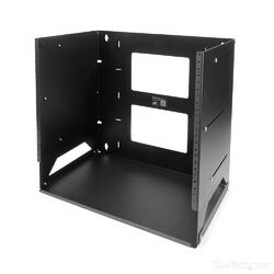 StarTech 8U Solid Steel Wall-Mount Server Rack with Built-in Shelf