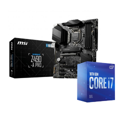 Intel Core i7-10700F CPU and MSI Z490-A-PRO Motherboard LGA 1200