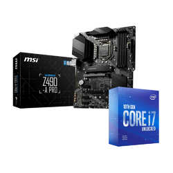 Intel Core i7-10700KF CPU and MSI Z490-A-PRO Motherboard LGA 1200