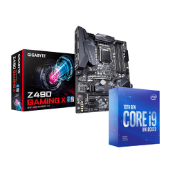 Intel Core i9-10850K CPU and Gigabyte Z490-GAMING-X Motherboard LGA 1200